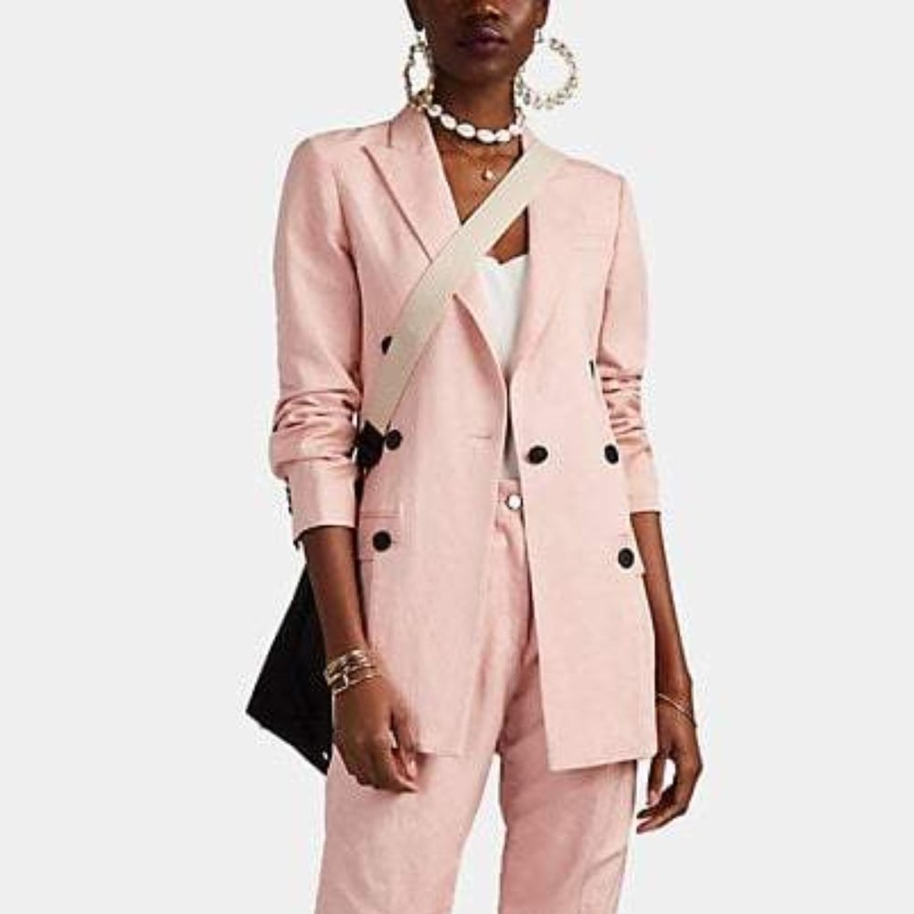 Derek Lam 10 Crosby Oversized Blazer Blush - Picture 1 of 8